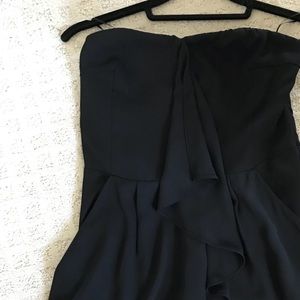 Express Black Strapless Romper